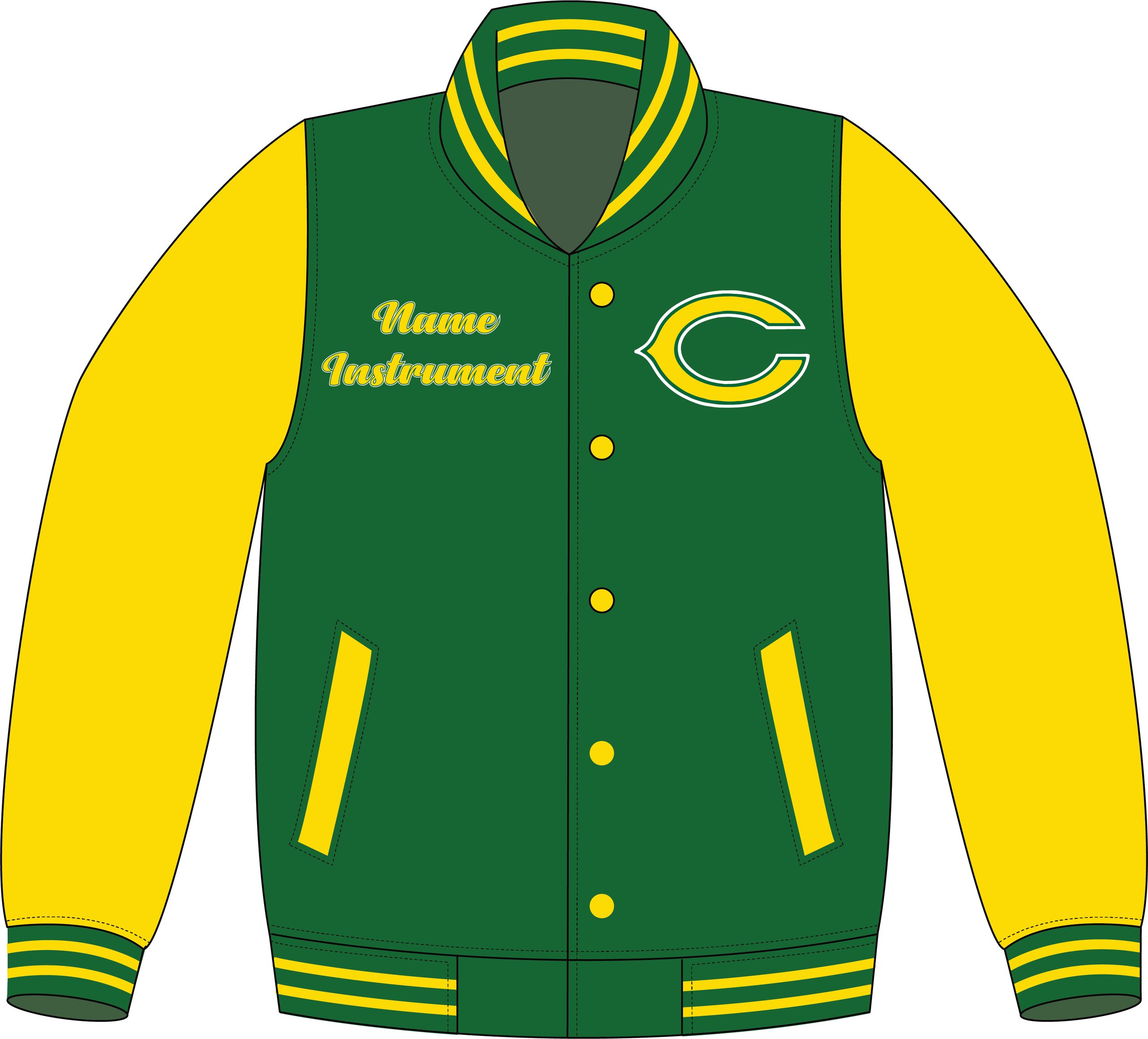 CHSMB Clearview HS Marching Band Varsity Jacket The Corner Press